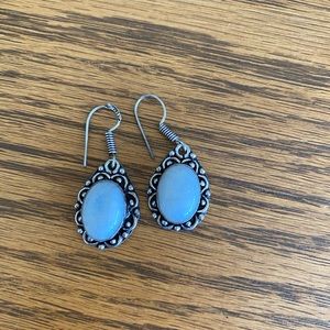 Moonstone earrings 925 silver
